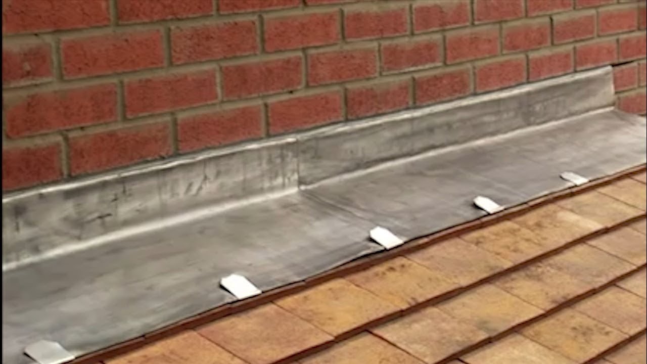 What are lead flashings and how are they commonly used